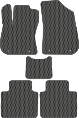 Комплект ковриков для авто Alicosta 2220_1_сер для Geely Preface FS11 I седан/FS11 2022 (EVA соты, серый) - 