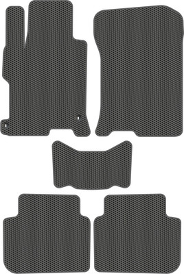 Комплект ковриков для авто Alicosta 0408_1_сер для Honda Accord IX седан/CR 2012-2015 (EVA соты, серый) - 
