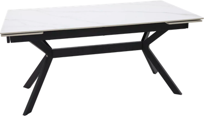 Обеденный стол Signal Imperia 160-220x90 (белый/черный) - 