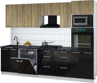 

Кухонный гарнитур, Мила Gloss 2.8-ПМ1