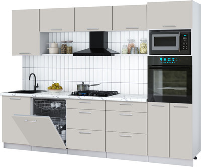 

Кухонный гарнитур, Мила Gloss 2.9-ПМ1