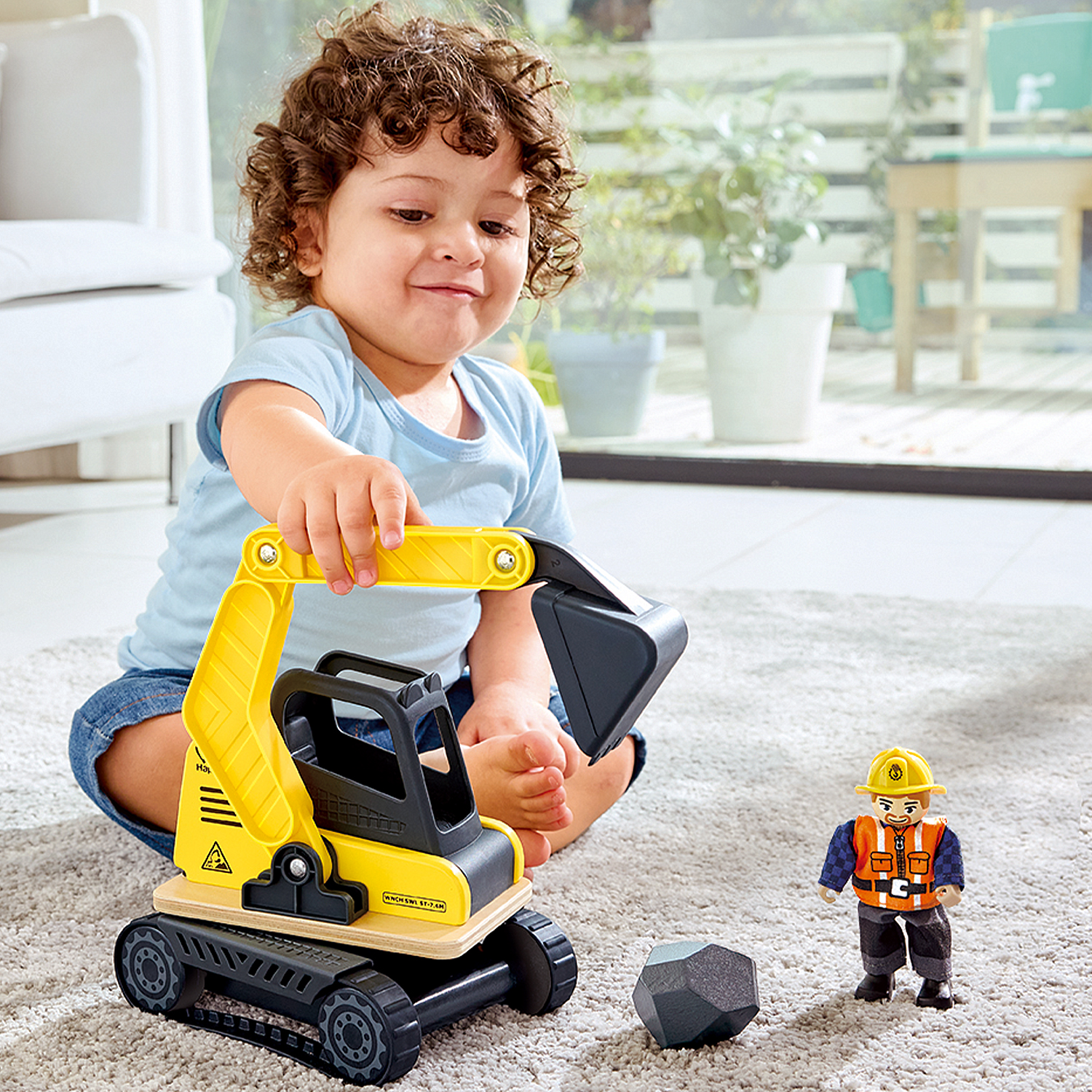 Экскаватор игрушечный Hape E3058_HP — фото 3