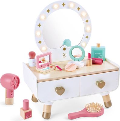 Туалетный столик игрушечный Hape Делюкс комплект. Туалетный столик с аксессуарами / E3219_HP - 