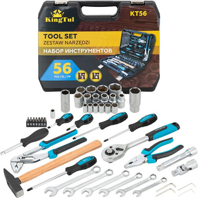 Универсальный набор инструментов KingTul KT-KT56 (65815), (56шт) -