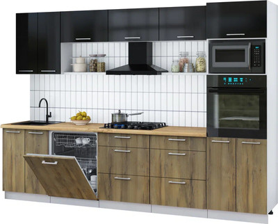 

Кухонный гарнитур, Мила Gloss 3.0-ПМ1