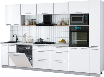 

Кухонный гарнитур, Мила Gloss 3.3-ПМ1