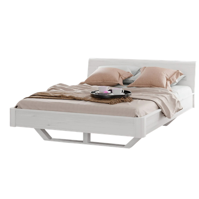 Двуспальная кровать Dipriz Калантея 160х200 / Д.83176.1 (сосна/белый воск 1620) -