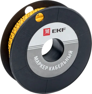 Маркер кабельный EKF PROxima plc-KM-6-C (350шт) -