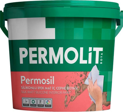 Краска PERMOLIT Permosil Силиконовая интерьерная База 0P (2.5л, шелковисто-матовый) - 