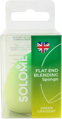 Спонж для макияжа Solomeya со срезом 06-999 (зеленый градиент) - 