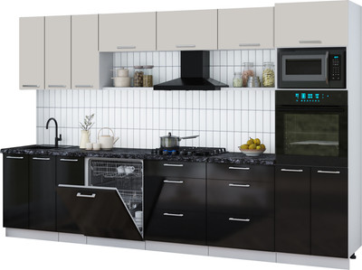 

Кухонный гарнитур, Мила Gloss 3.3-ПМ1-2