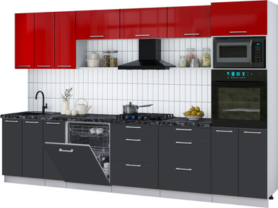 

Кухонный гарнитур, Мила Gloss 3.3-ПМ1-2