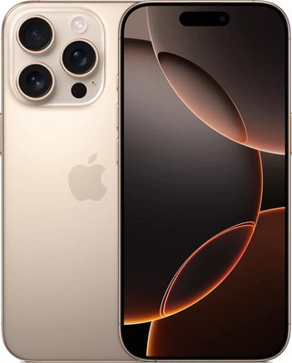 Смартфон Apple iPhone 16 Pro 256GB Dual Sim (пустынный титан) - 
