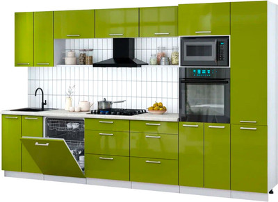 

Кухонный гарнитур, Мила Gloss 3.4-ПМ1