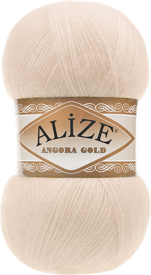 Пряжа для вязания Alize Angora Gold 20% шерсть, 80% акрил / 67 (550м, светло-бежевый) -