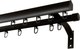 Карниз для штор Divades Калитва 35x15/D 19мм 2-рядный / 90121160 (черный, 1.6м) - 