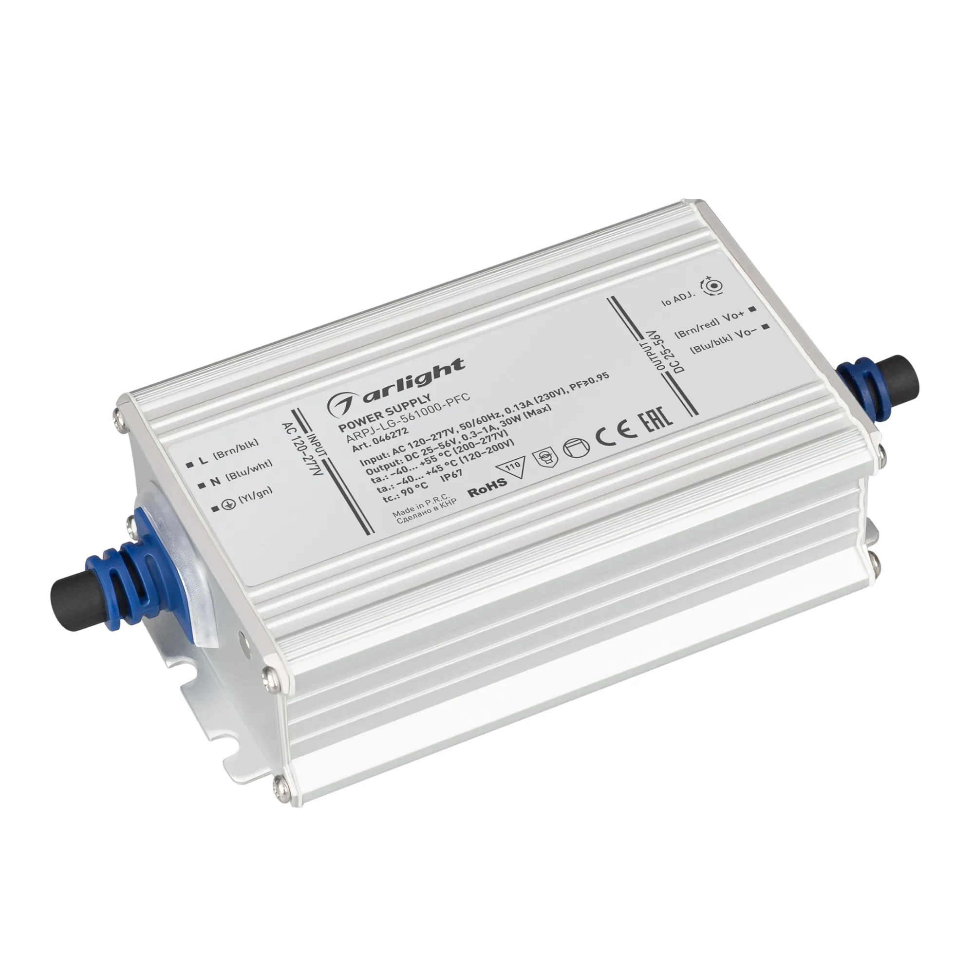 Блок питания для светильника Arlight ARPJ-LG-561000-PFC 30W 25-56V 0.3-1.0A / 046272