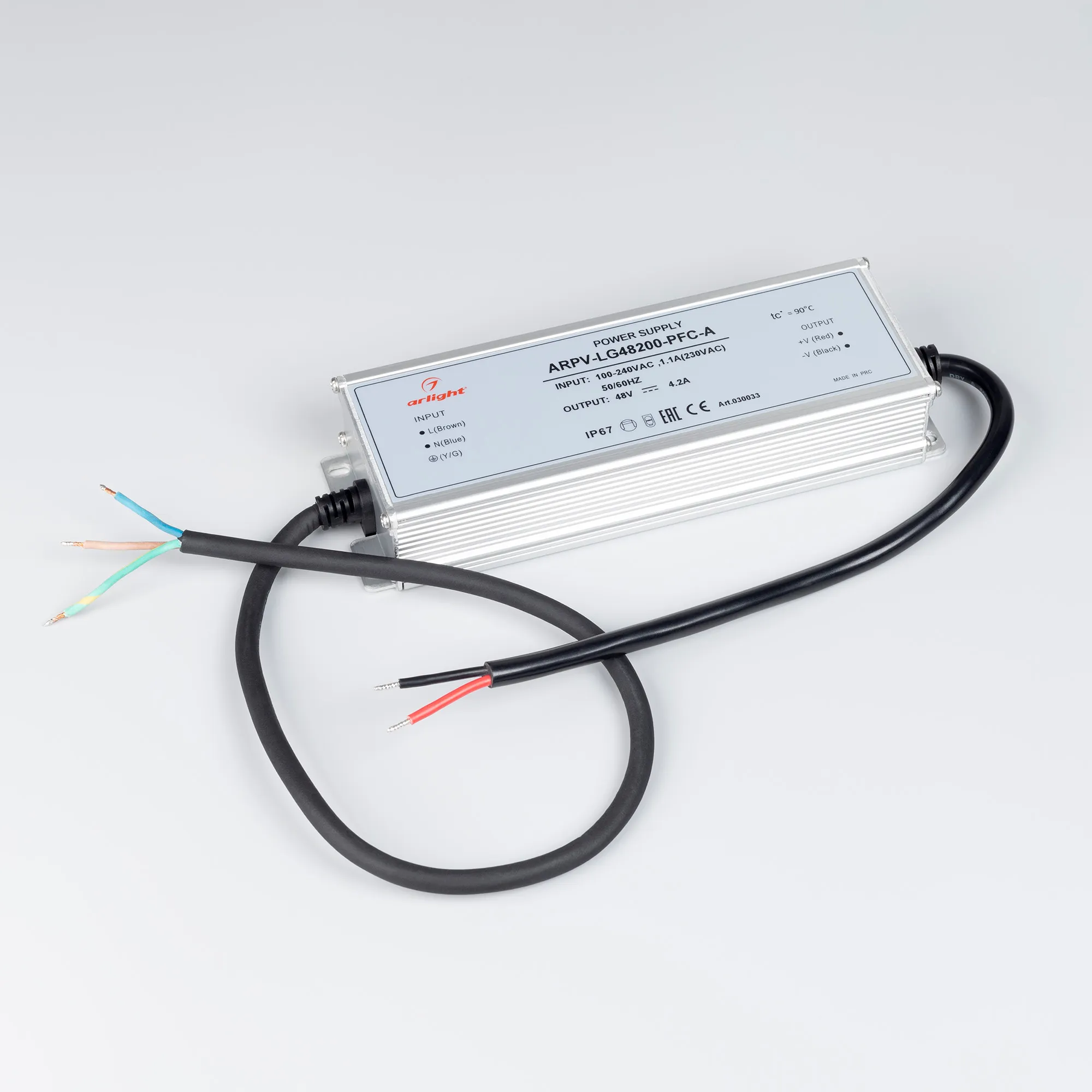 Блок питания для светильника Arlight ARPV-LG48200-PFC-A 48V 4.2A 200W / 030033 — фото 2
