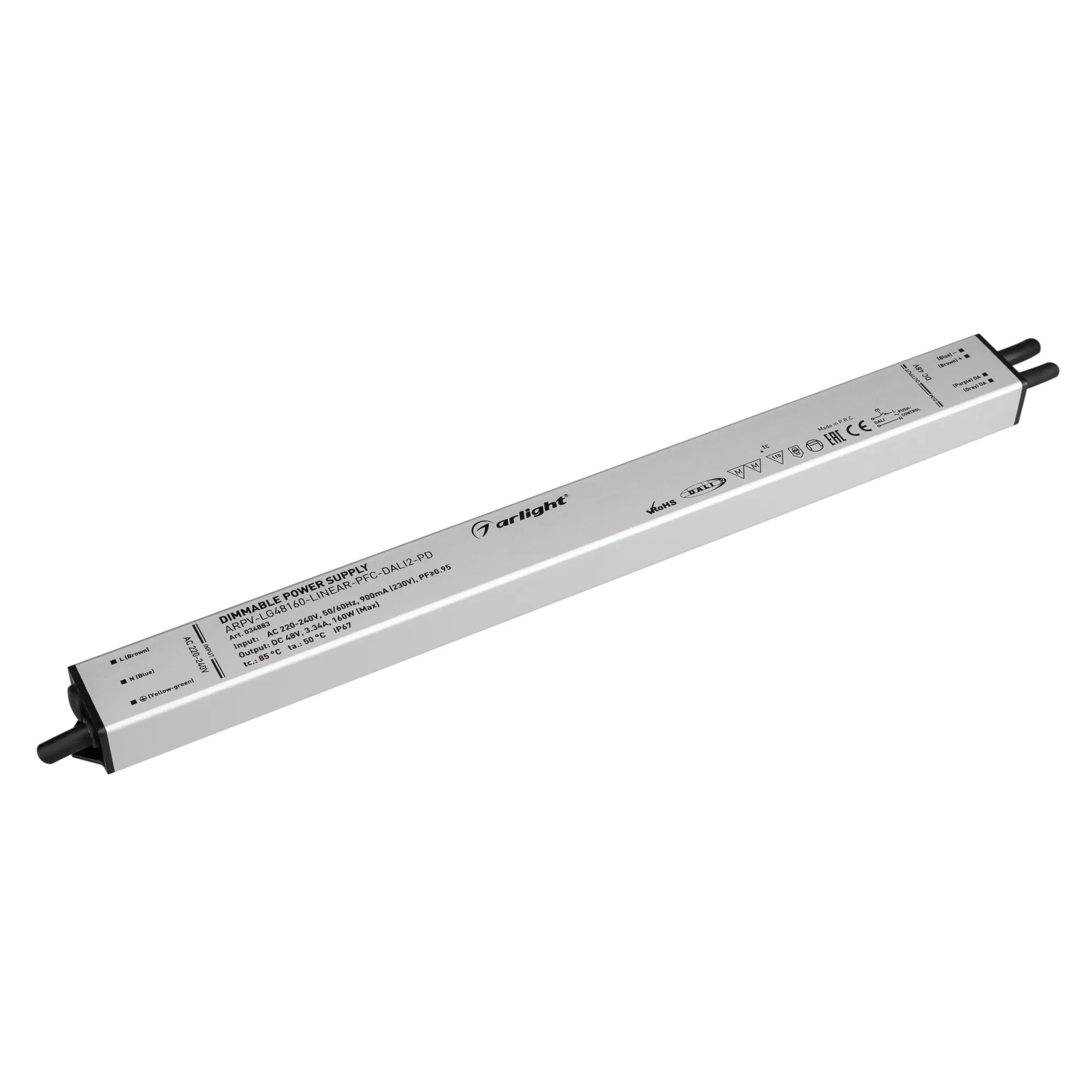 Блок питания для светильника Arlight ARPV-LG48160-LINEAR-PFC-DALI2-PD 48V 3.34A 160W / 034883