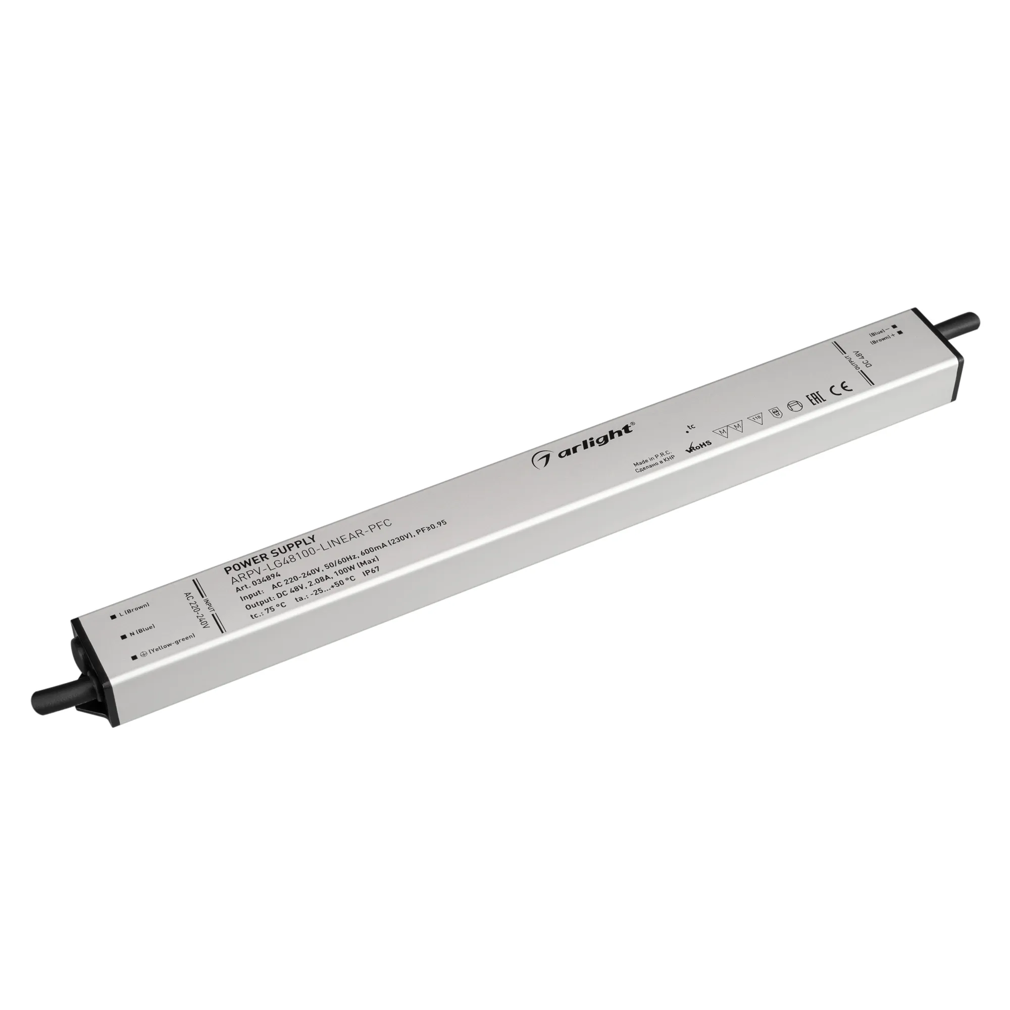 Блок питания для светильника Arlight ARPV-LG48100-LINEAR-PFC 48V 2.08A 100W / 034894