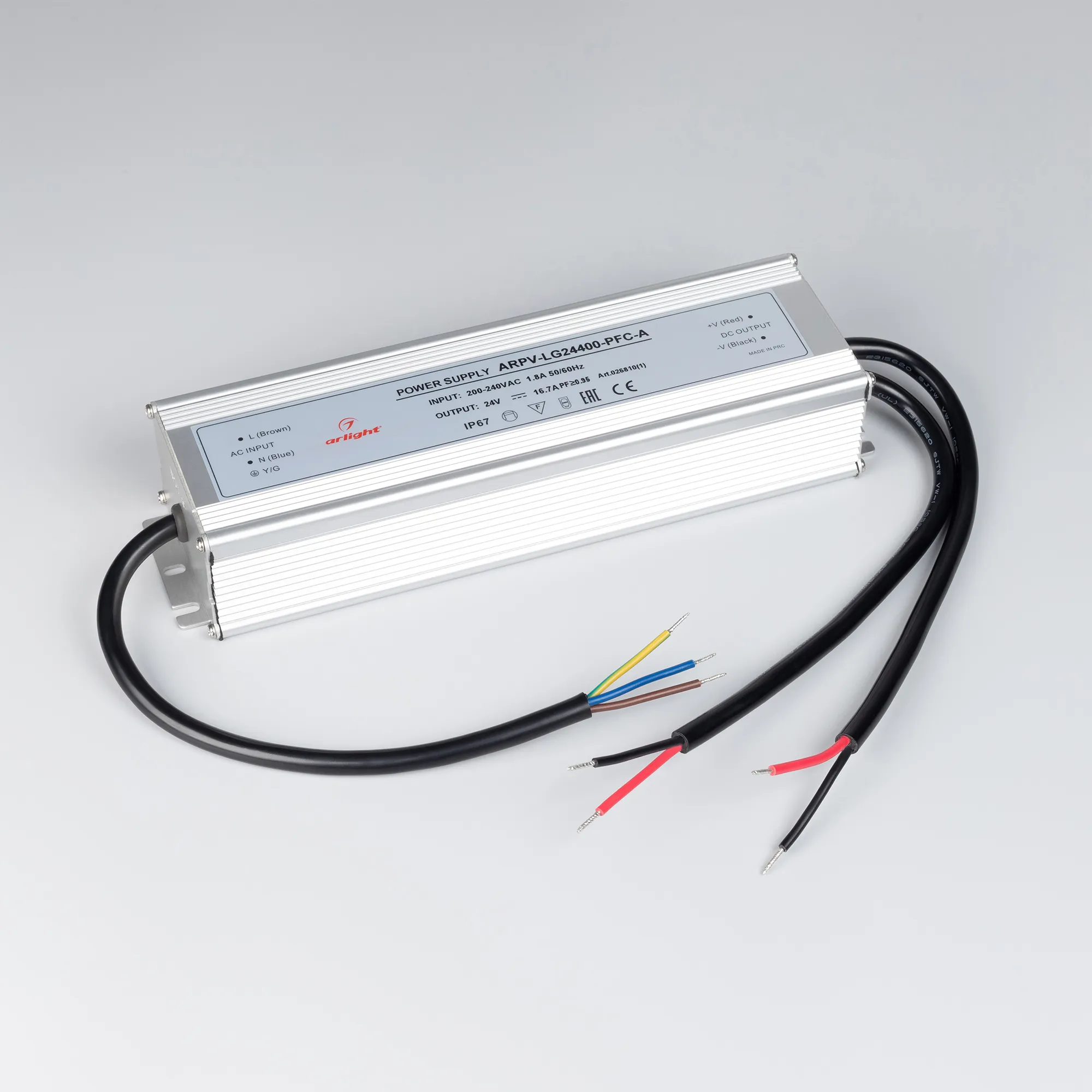 Блок питания для светильника Arlight ARPV-LG24400-PFC-A 24V 16.7A 400W / 026810(1) — фото 2