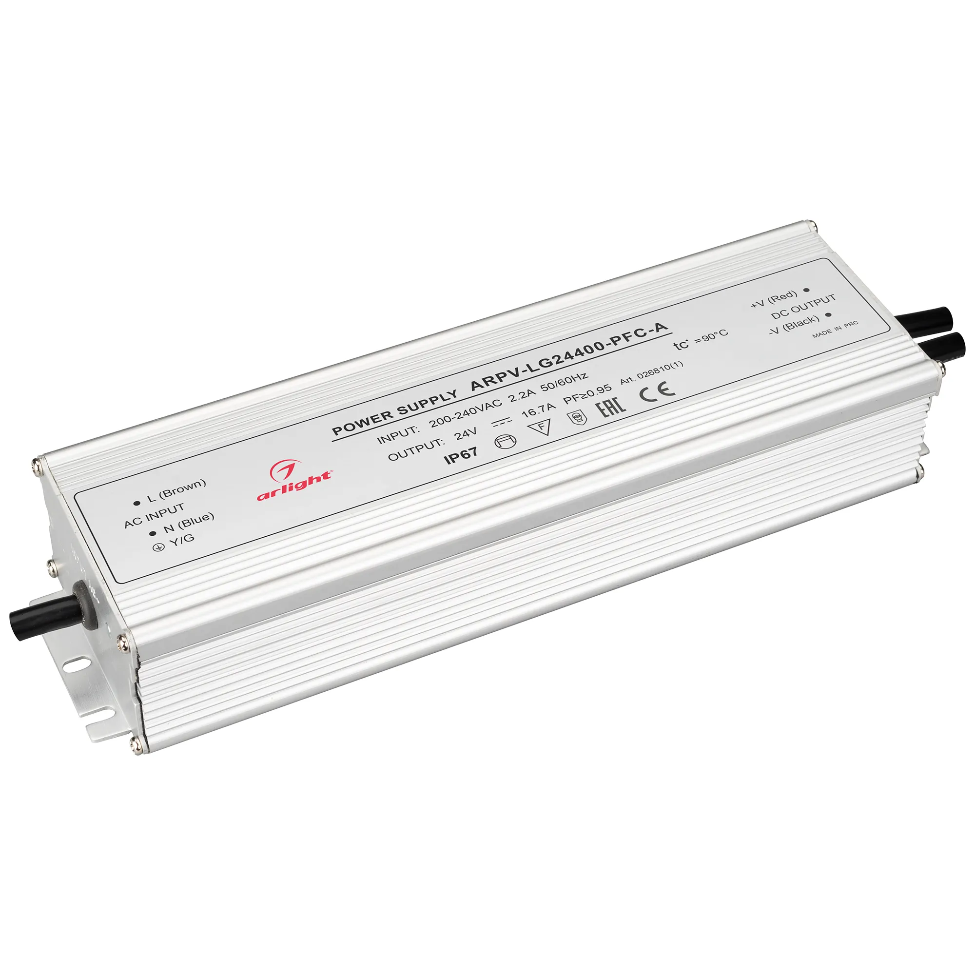 Блок питания для светильника Arlight ARPV-LG24400-PFC-A 24V 16.7A 400W / 026810(1)