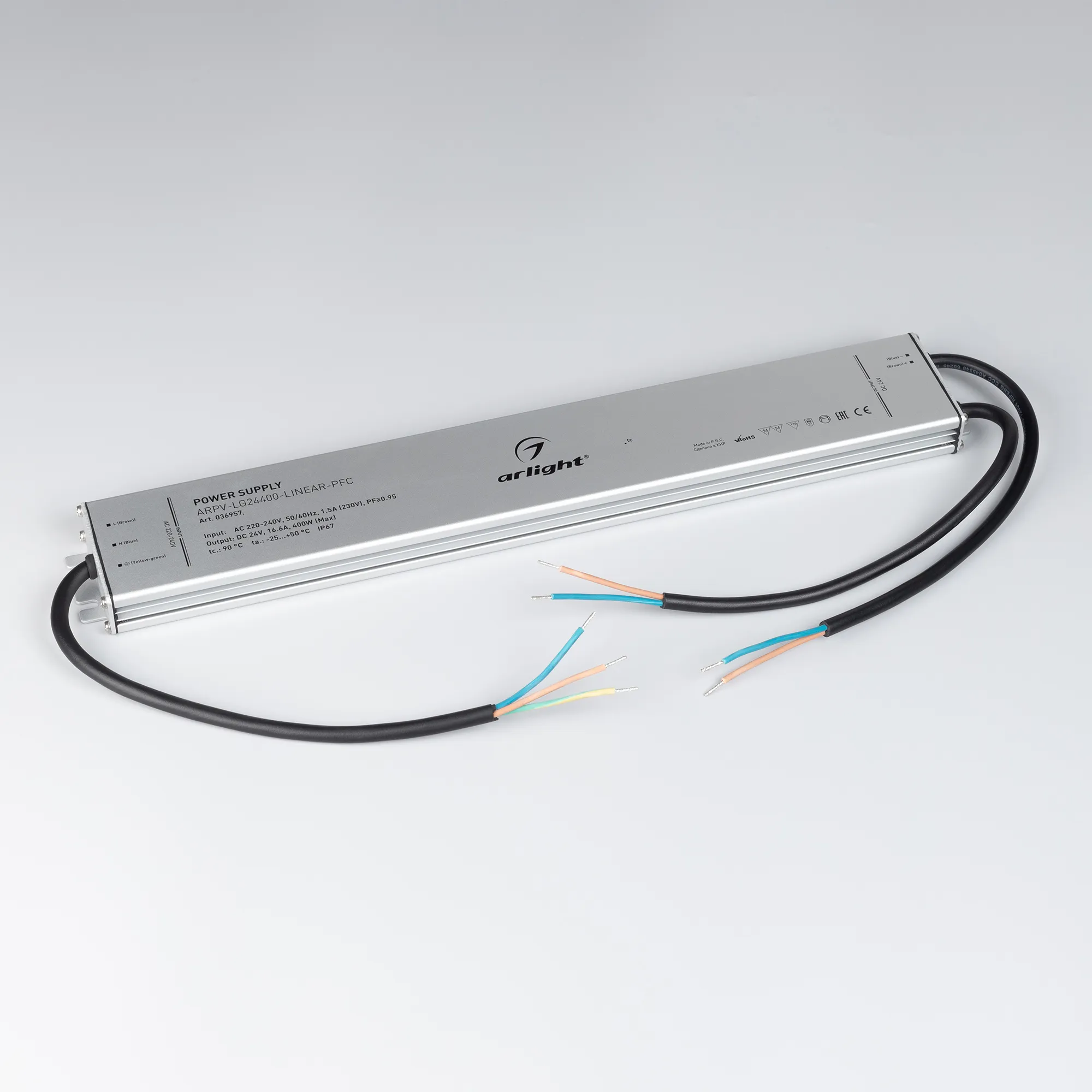 Блок питания для светильника Arlight ARPV-LG24400-LINEAR-PFC 24V 16.6A 400W / 036957 — фото 3