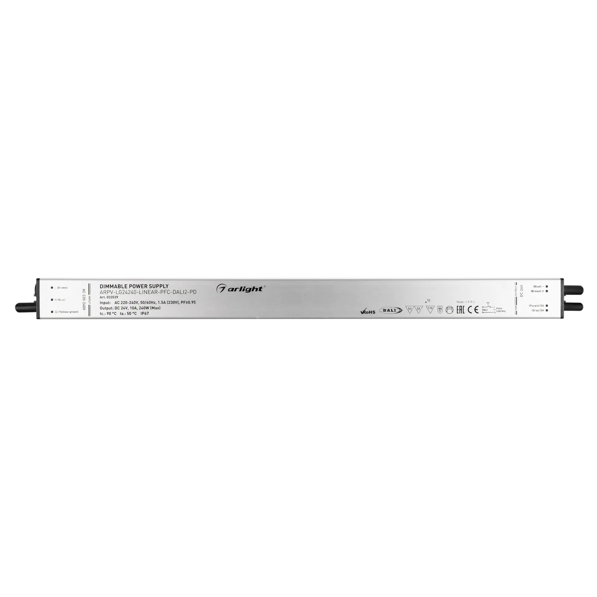 Блок питания для светильника Arlight ARPV-LG24240-LINEAR-PFC-DALI2-PD 24V 10A 240W / 033539 — фото 2