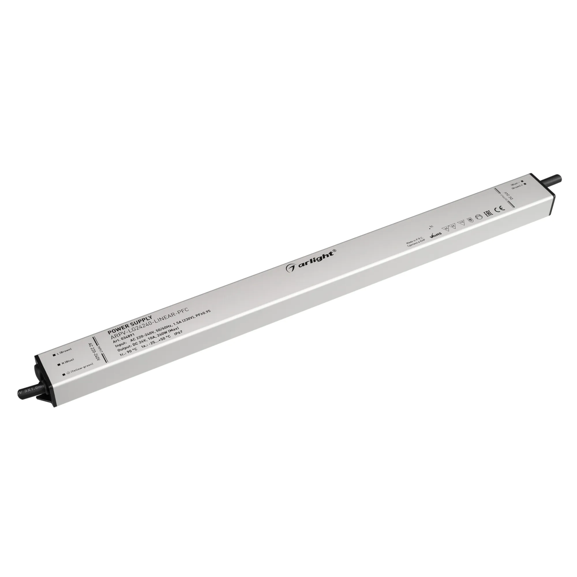 Блок питания для светильника Arlight ARPV-LG24240-LINEAR-PFC 24V 10A 240W / 034891