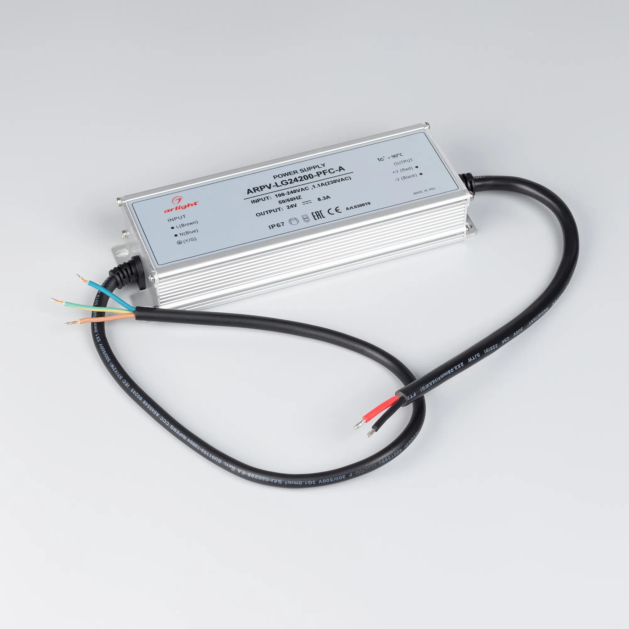 Блок питания для светильника Arlight ARPV-LG24200-PFC-A 24V 8.3A 200W / 030019 — фото 2