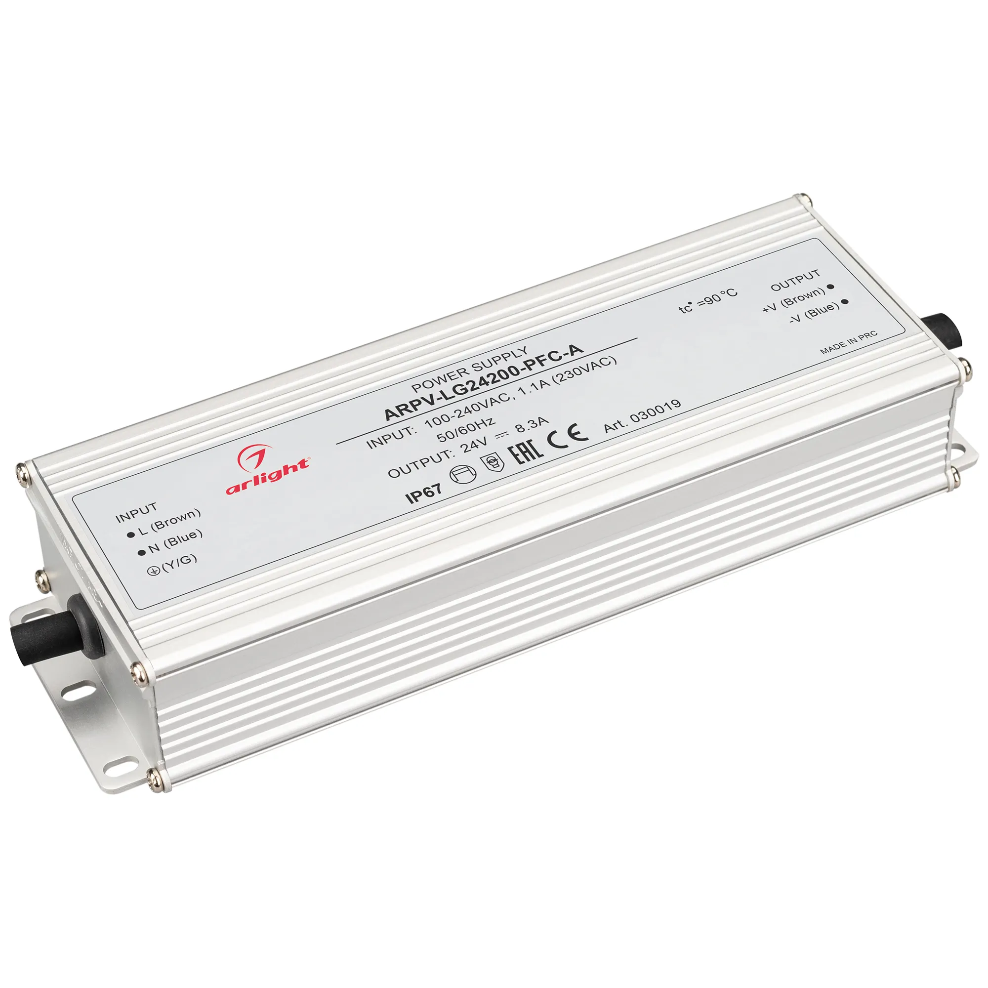 Блок питания для светильника Arlight ARPV-LG24200-PFC-A 24V 8.3A 200W / 030019