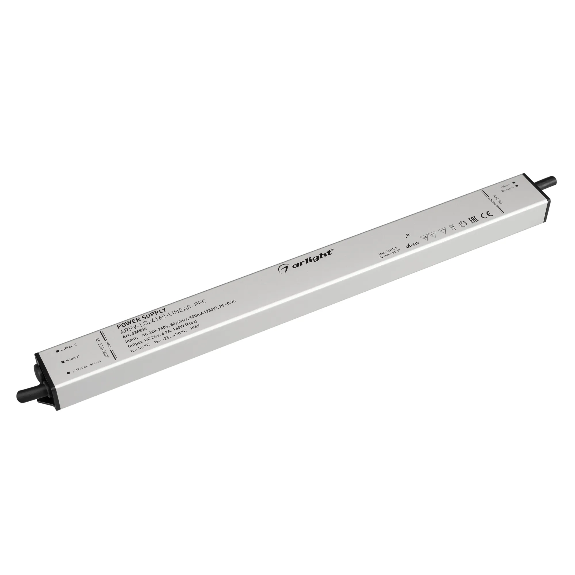 Блок питания для светильника Arlight ARPV-LG24160-LINEAR-PFC 24V 6.7A 160W / 034890