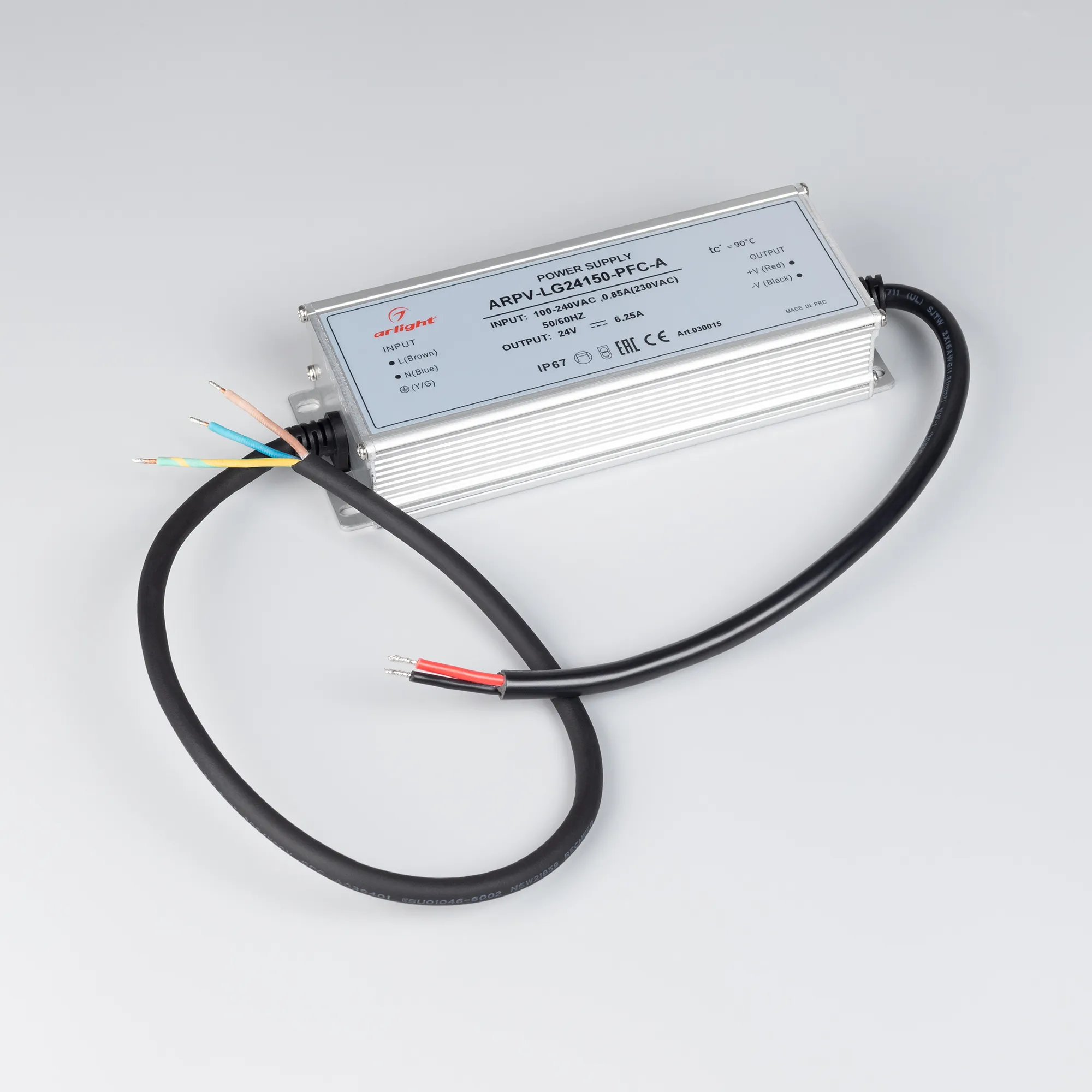 Блок питания для светильника Arlight ARPV-LG24150-PFC-A 24V 6.25A 150W / 030015 — фото 2