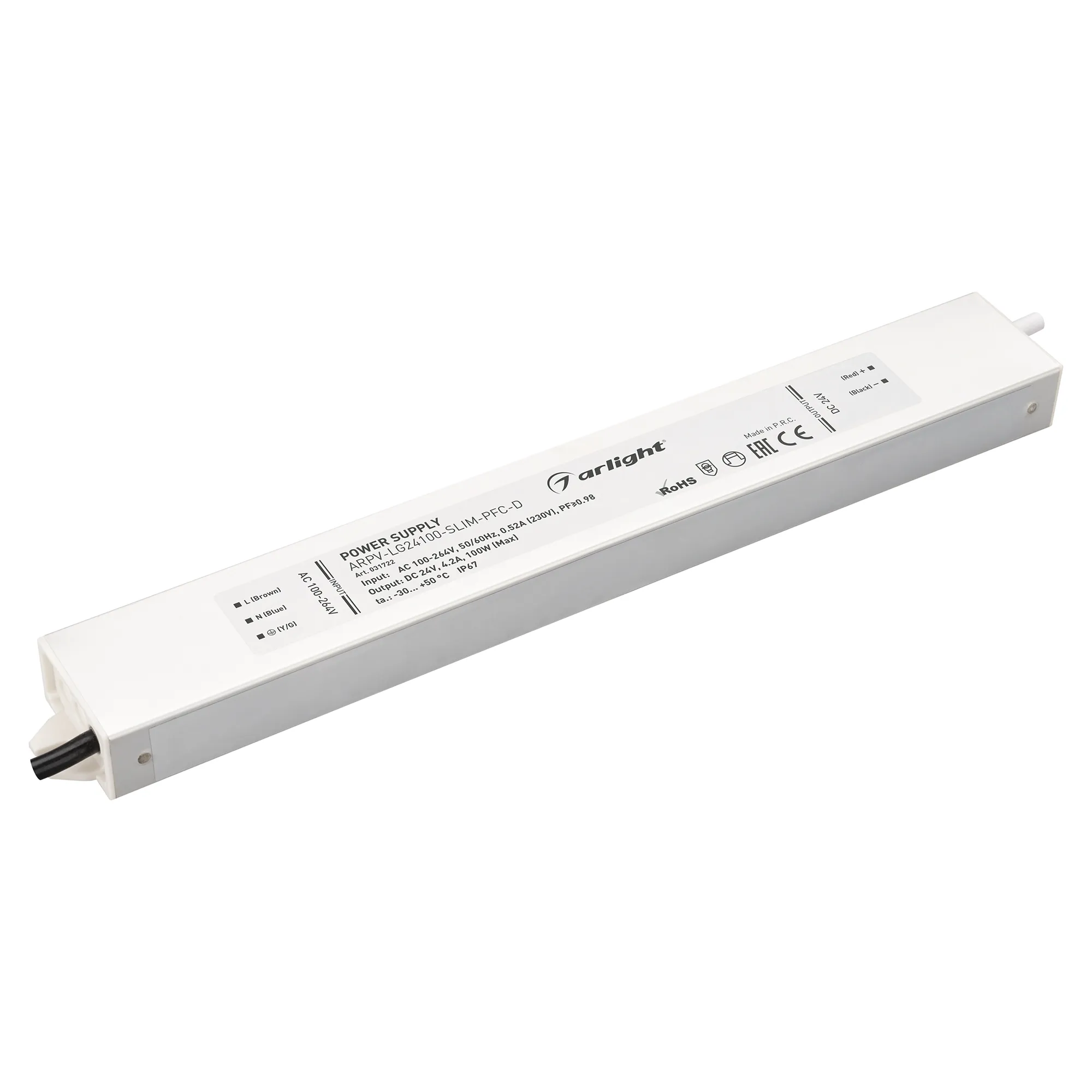 Блок питания для светильника Arlight ARPV-LG24100-SLIM-PFC-D 24V 4.2A 100W / 031722