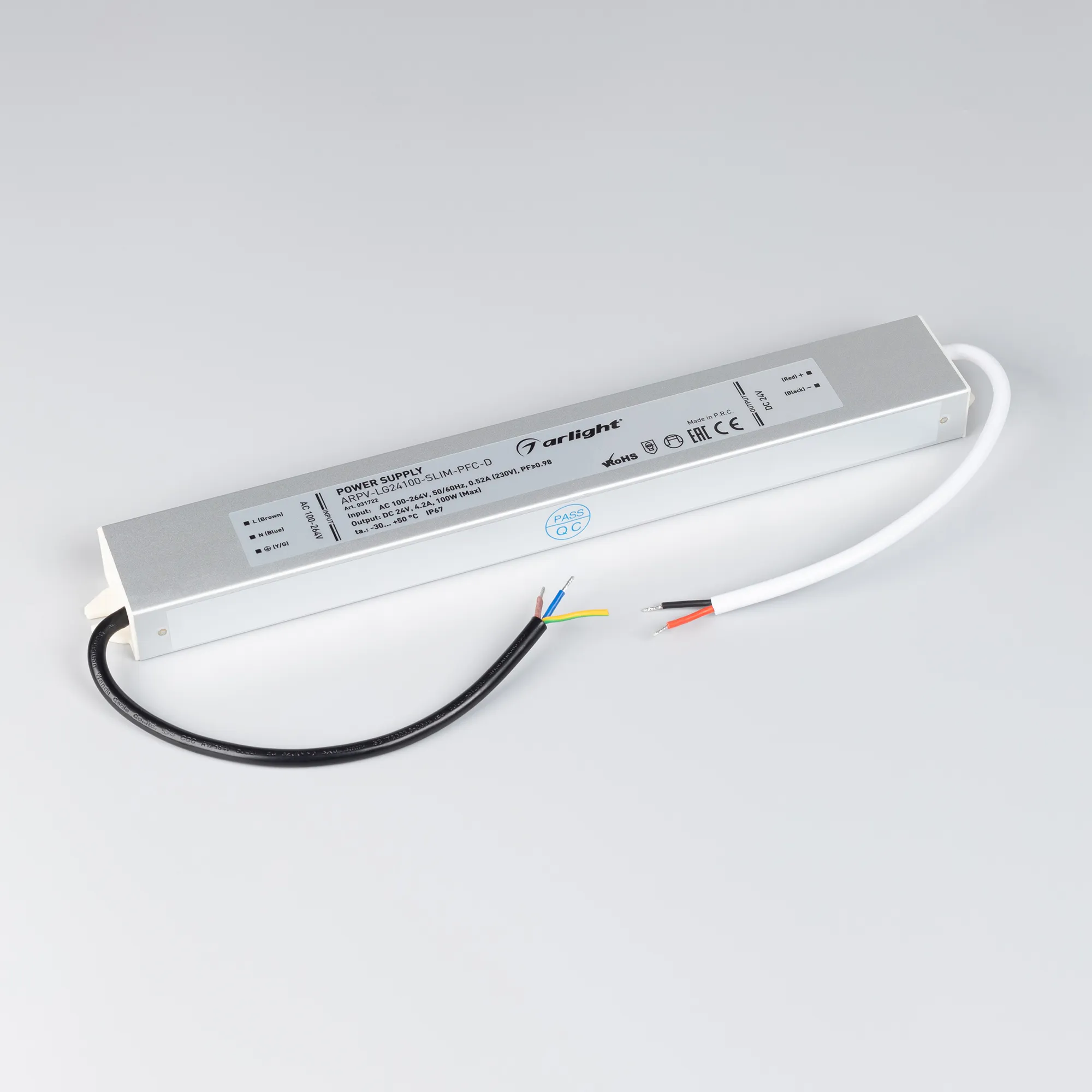 Блок питания для светильника Arlight ARPV-LG24100-SLIM-PFC-D 24V 4.2A 100W / 031722 — фото 2