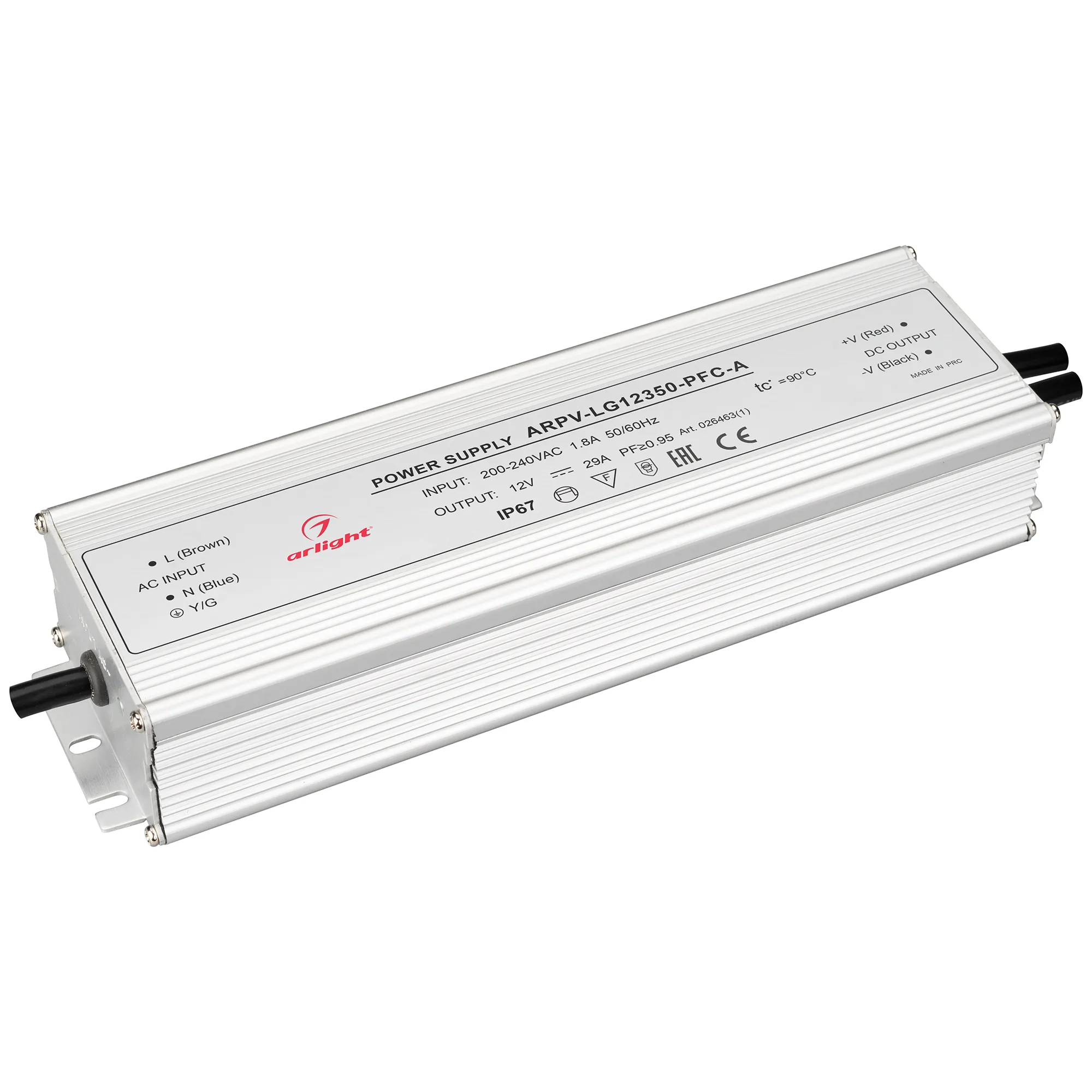 Блок питания для светильника Arlight ARPV-LG12350-PFC-A 12V 29.0A 350W / 026463(1)