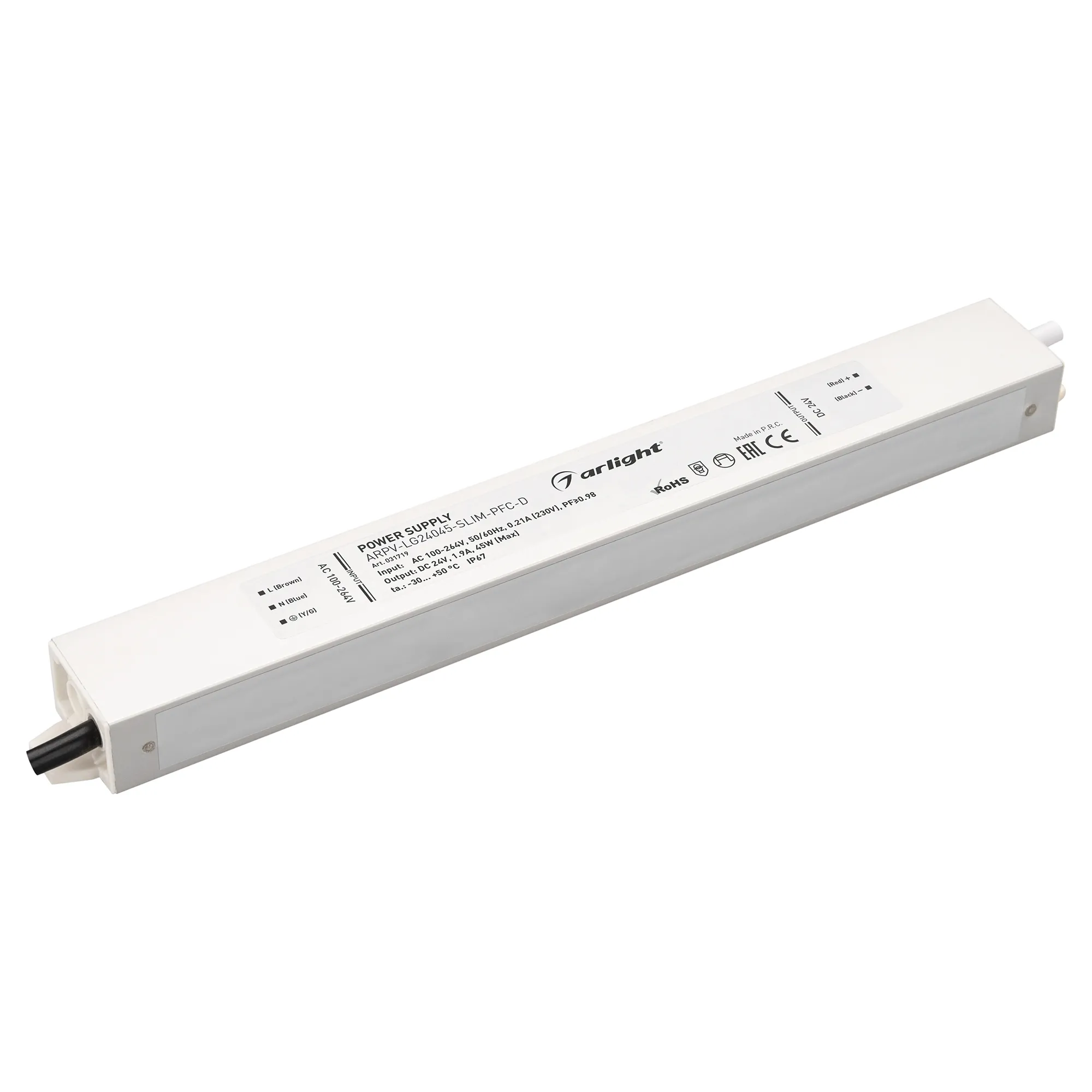 Блок питания для светильника Arlight ARPV-LG24045-SLIM-PFC-D 24V 1.9A 45W / 031719