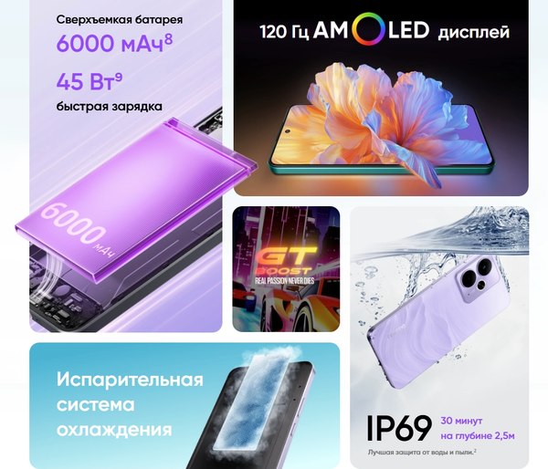 Смартфон Realme 14Т 5G 8GB/256GB (черный)