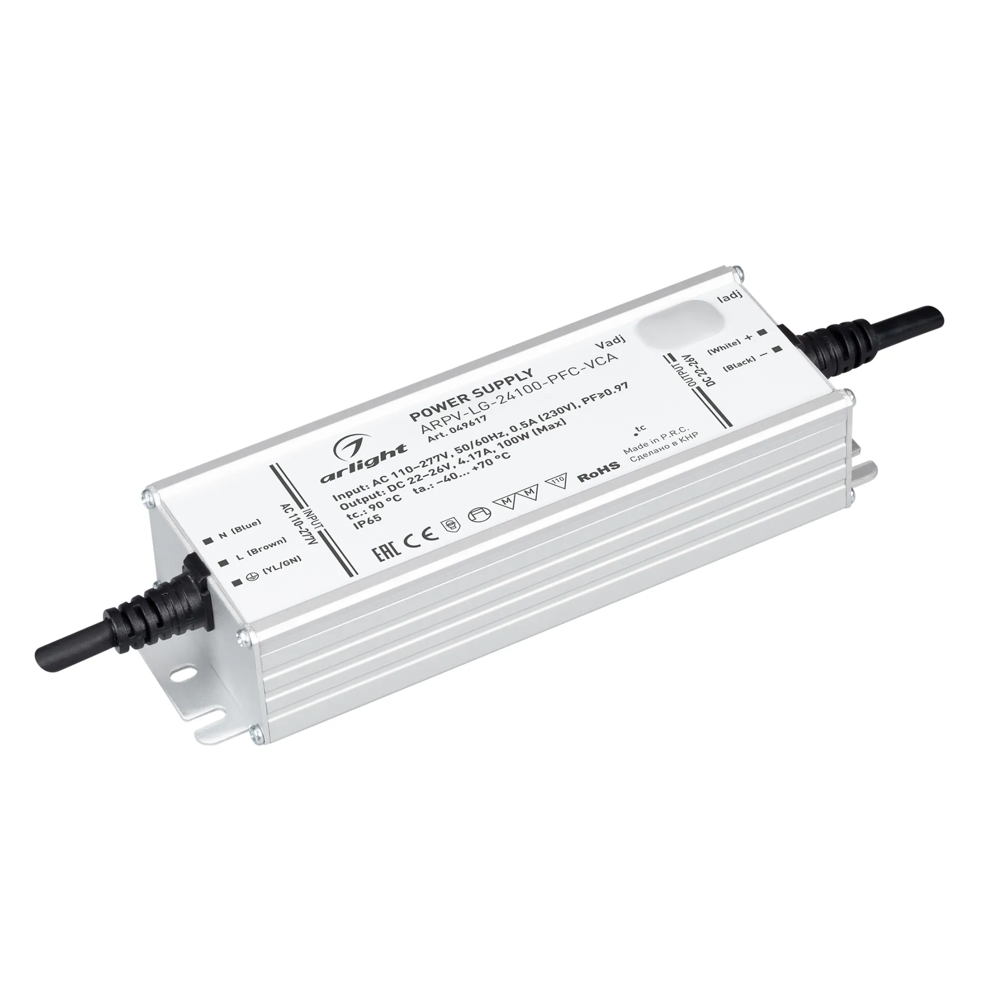 Блок питания для светильника Arlight ARPV-LG-24100-PFC-VCA 22-26V 4.17A 100W / 049617