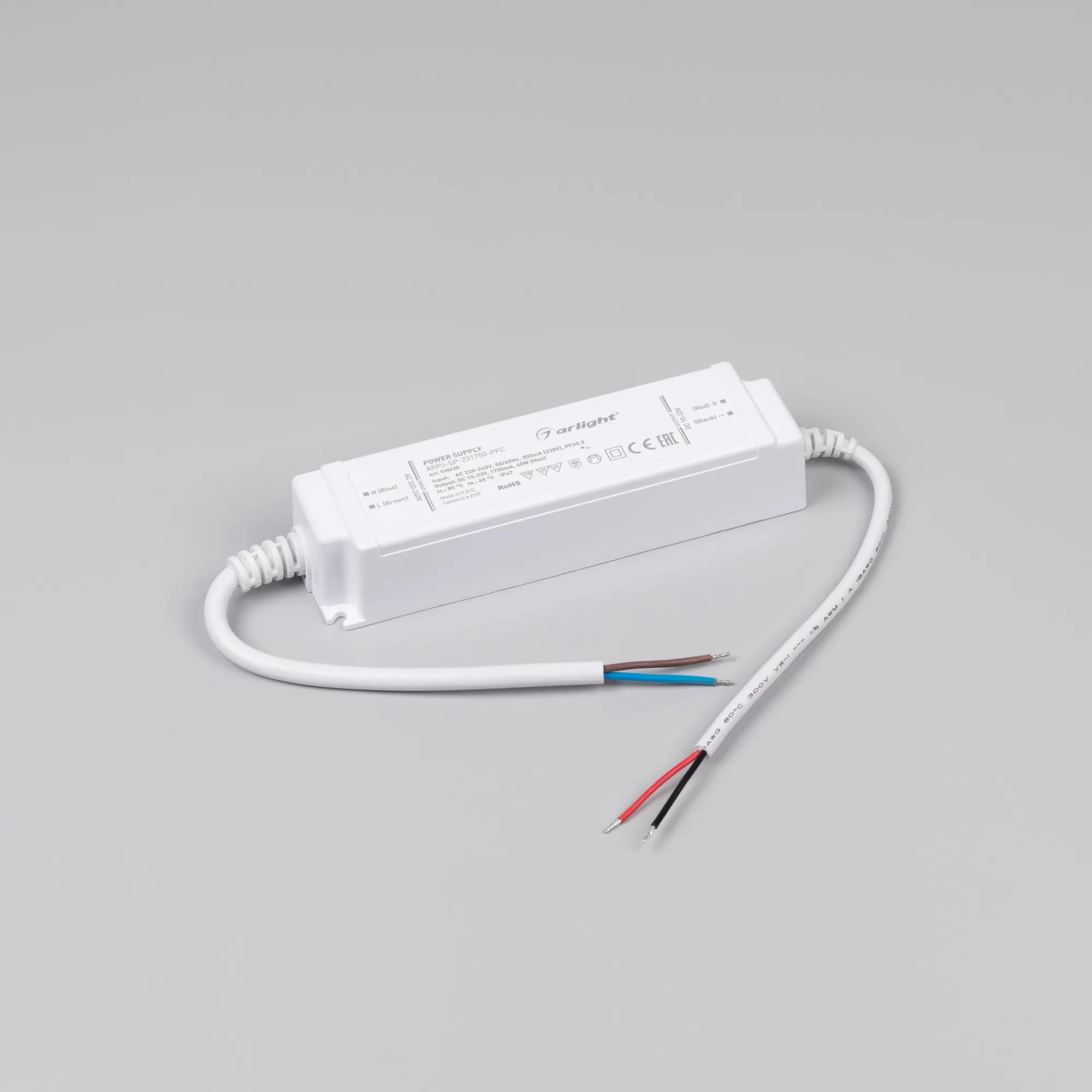 Блок питания для светильника Arlight ARPJ-SP-231750-PFC 40W 15-23V 1.75A / 038620 — фото 2