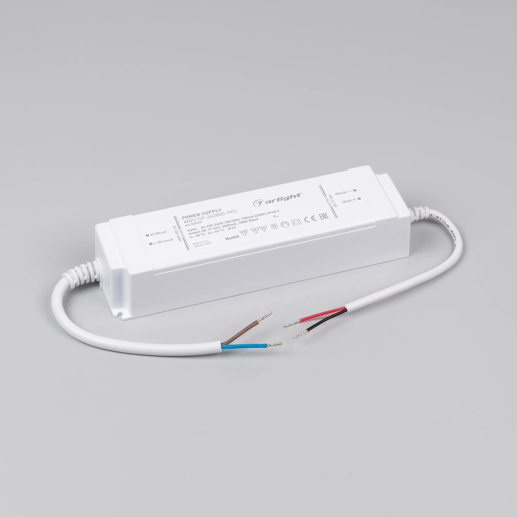 Блок питания для светильника Arlight ARPJ-SP-342800-PFC 100W 17-34V 2.8A / 037272 — фото 2