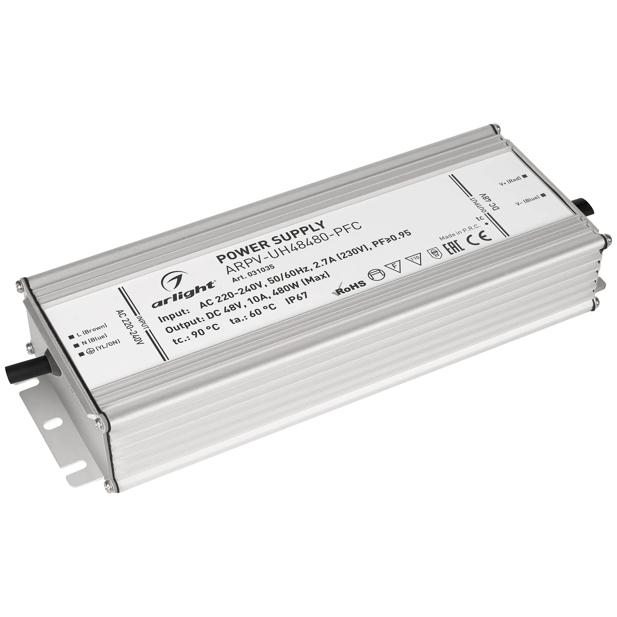 Блок питания для светильника Arlight ARPV-UH48480-PFC 48V 10A 480W / 031035