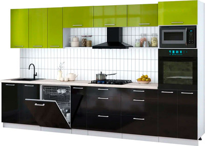 

Кухонный гарнитур, Мила Gloss 3.5-ПМ1-2