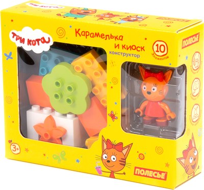 

Конструктор, Макси. Три кота. Карамелька и киоск / 75823