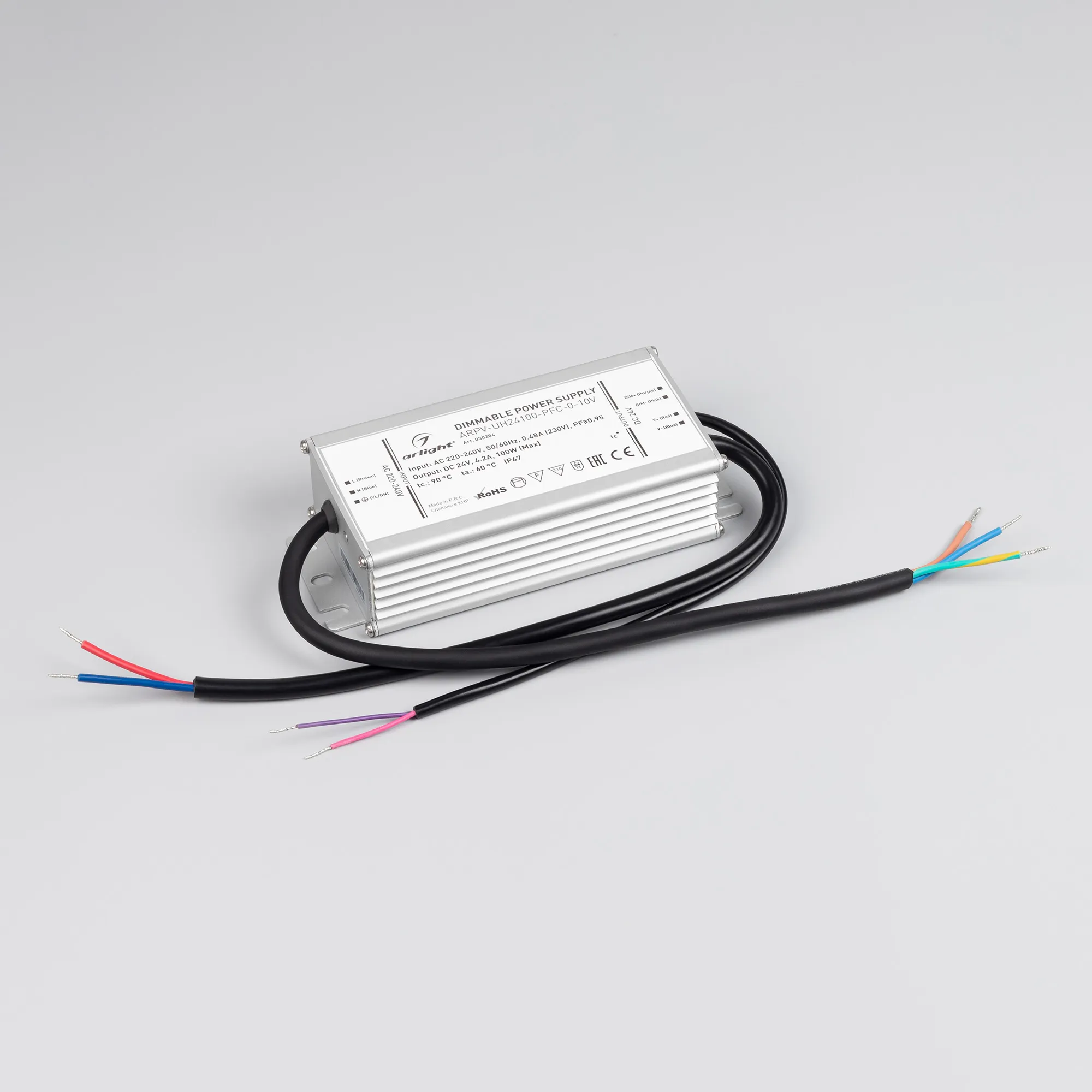 Блок питания для светильника Arlight ARPV-UH24100-PFC-0-10V 24V 4.2A 100W / 030284 — фото 2