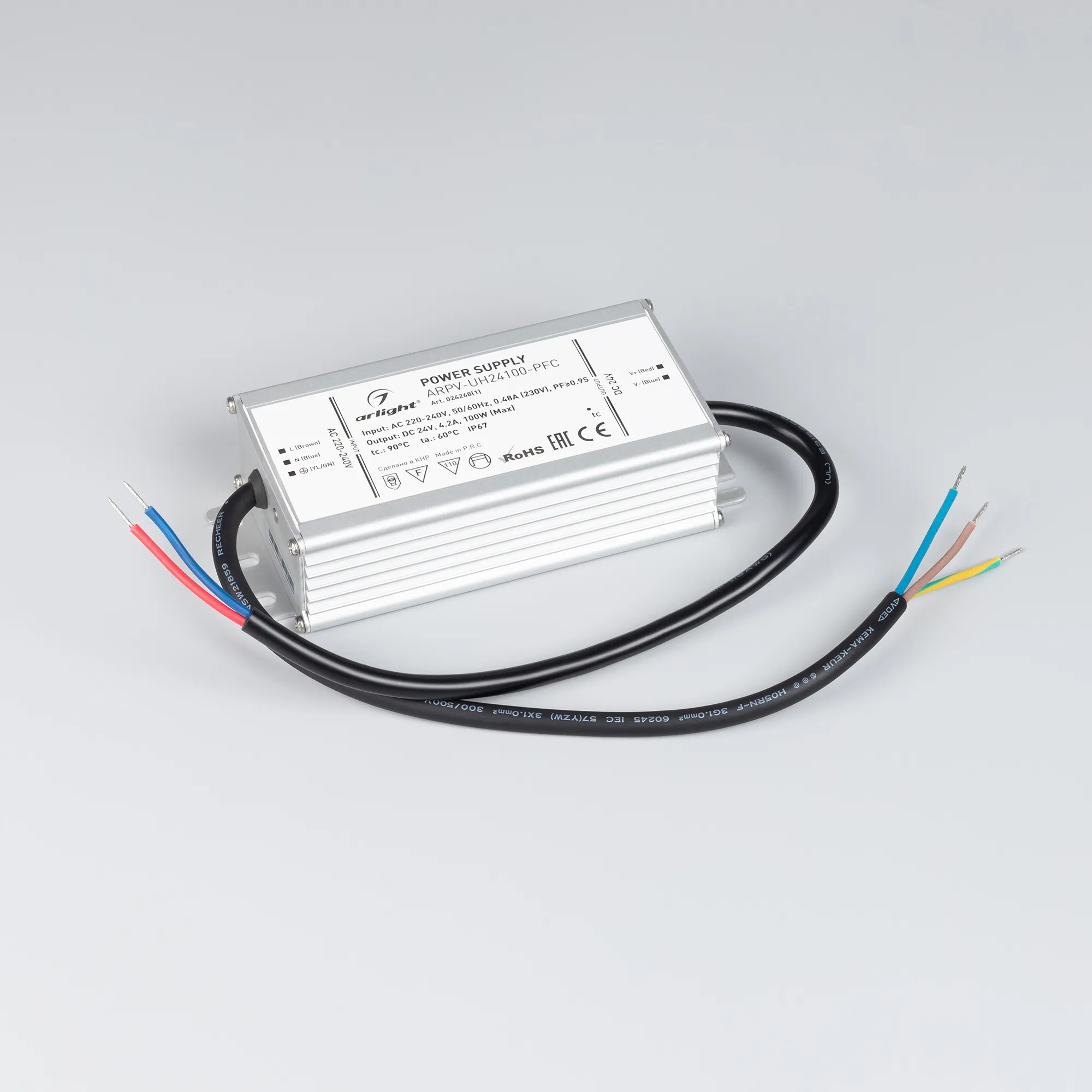 Блок питания для светильника Arlight ARPV-UH24100-PFC 24V 4.2A 100W / 024268(1) — фото 2