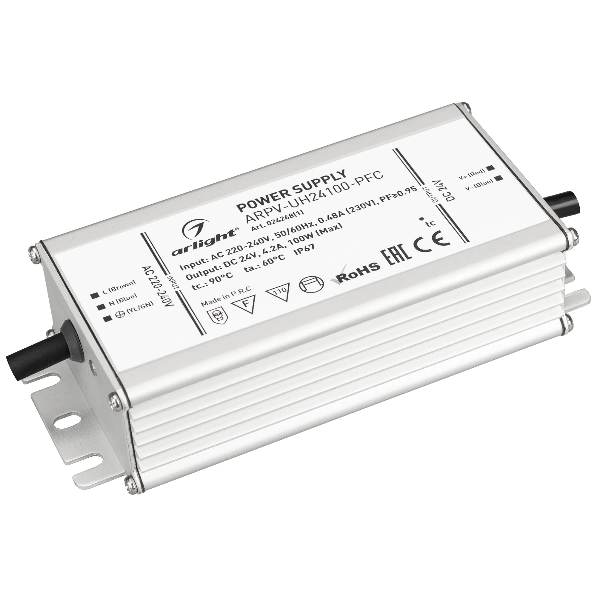 Блок питания для светильника Arlight ARPV-UH24100-PFC 24V 4.2A 100W / 024268(1)