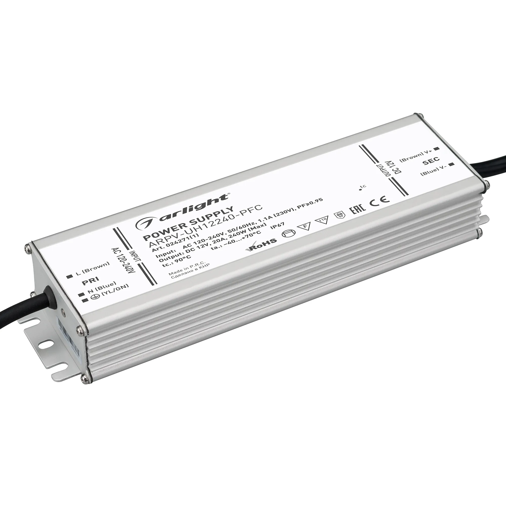 Блок питания для светильника Arlight ARPV-UH12240-PFC 12V 20.0A 240W / 024271(1)