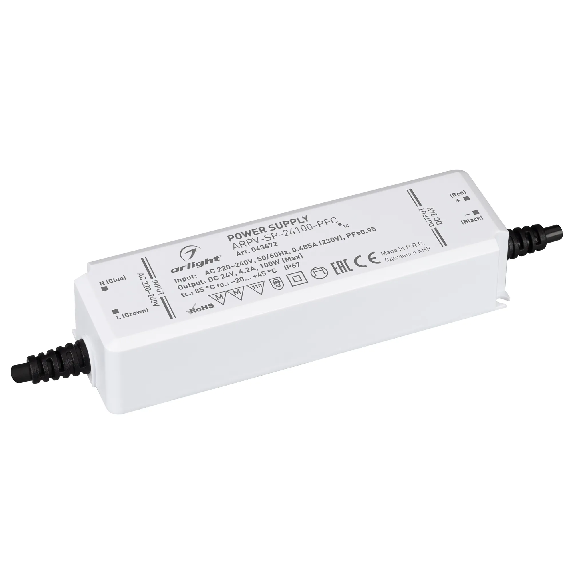 Блок питания для светильника Arlight ARPV-SP-24100-PFC 24V 4.2A 100W / 043672