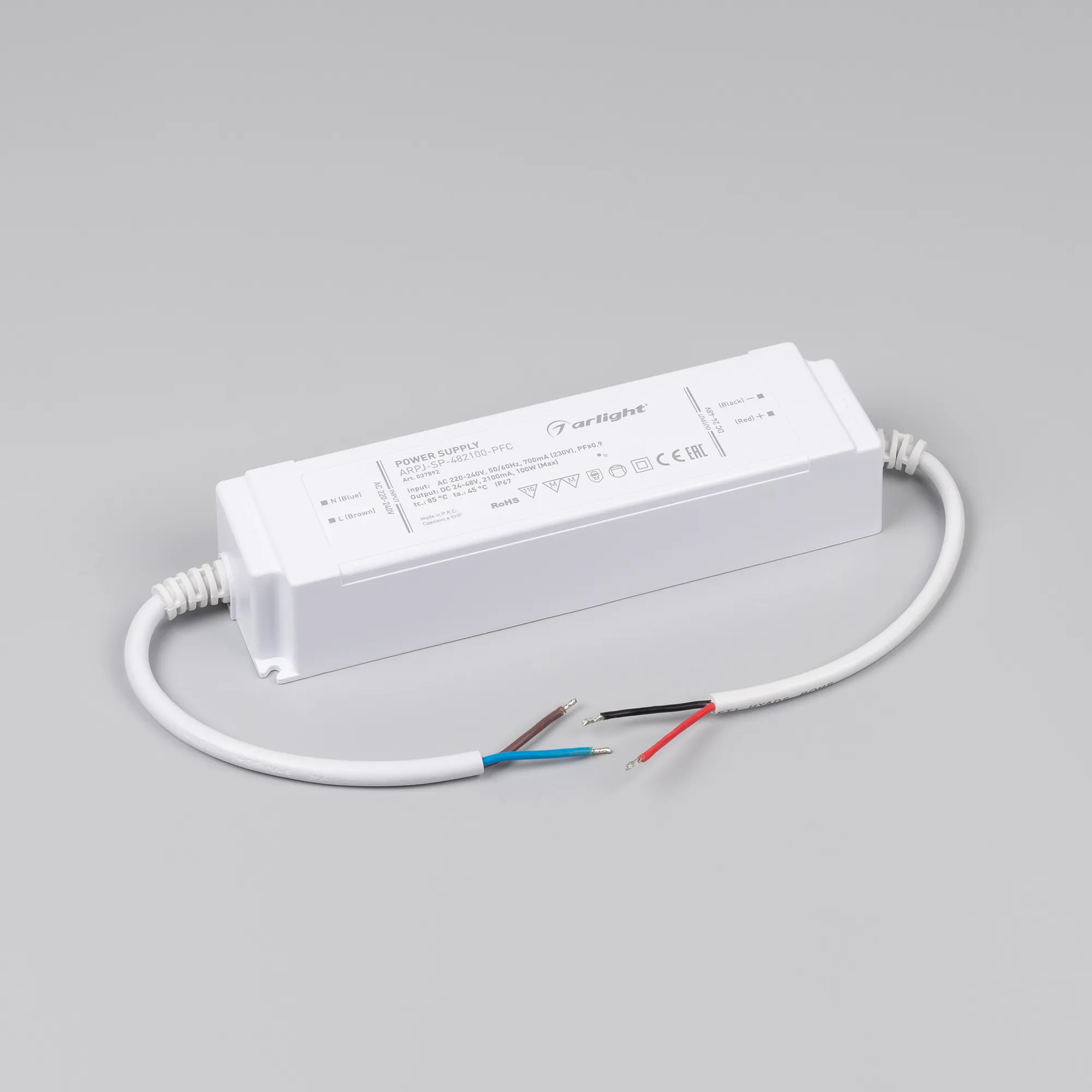 Блок питания для светильника Arlight ARPJ-SP-482100-PFC 100W 24-48V 2.1A / 037892 — фото 2